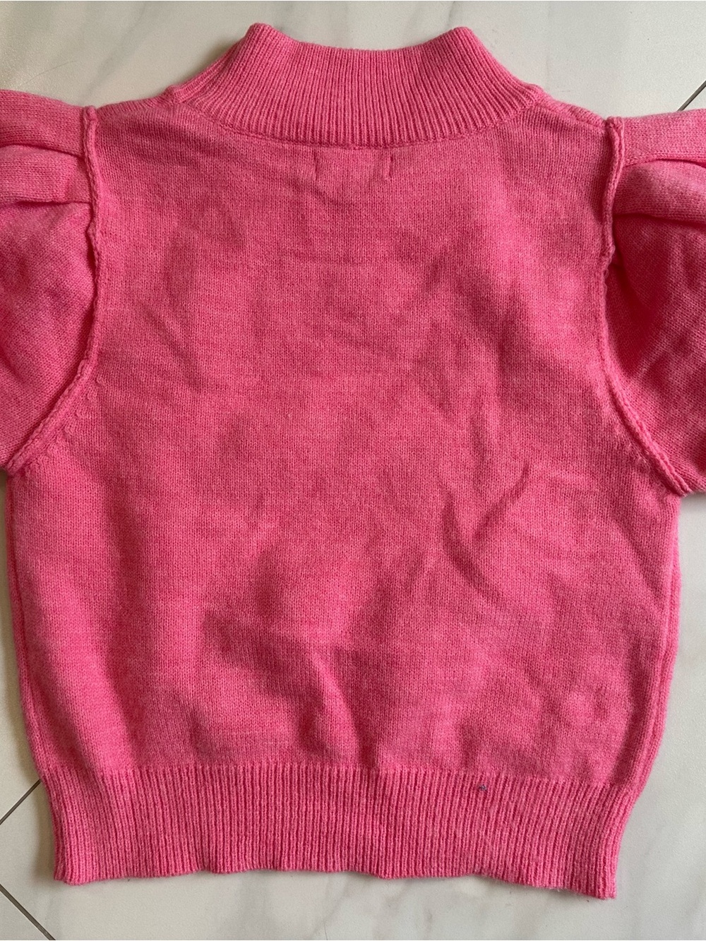 Women’s Peach Love California Pink Glitter "Merry Everything" Knit Sweater - Picture 3 of 3